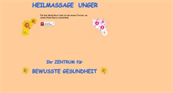 Desktop Screenshot of heilmassage-unger.at