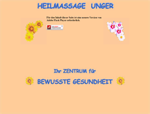 Tablet Screenshot of heilmassage-unger.at